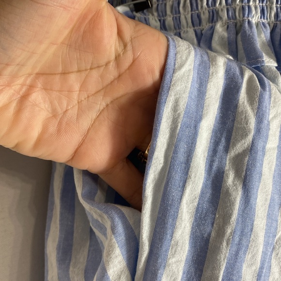 Cotton Adjustable Straps Boho Stripe Casual Flowy A Line Midi Dress with Pockets - Picture 11 of 15